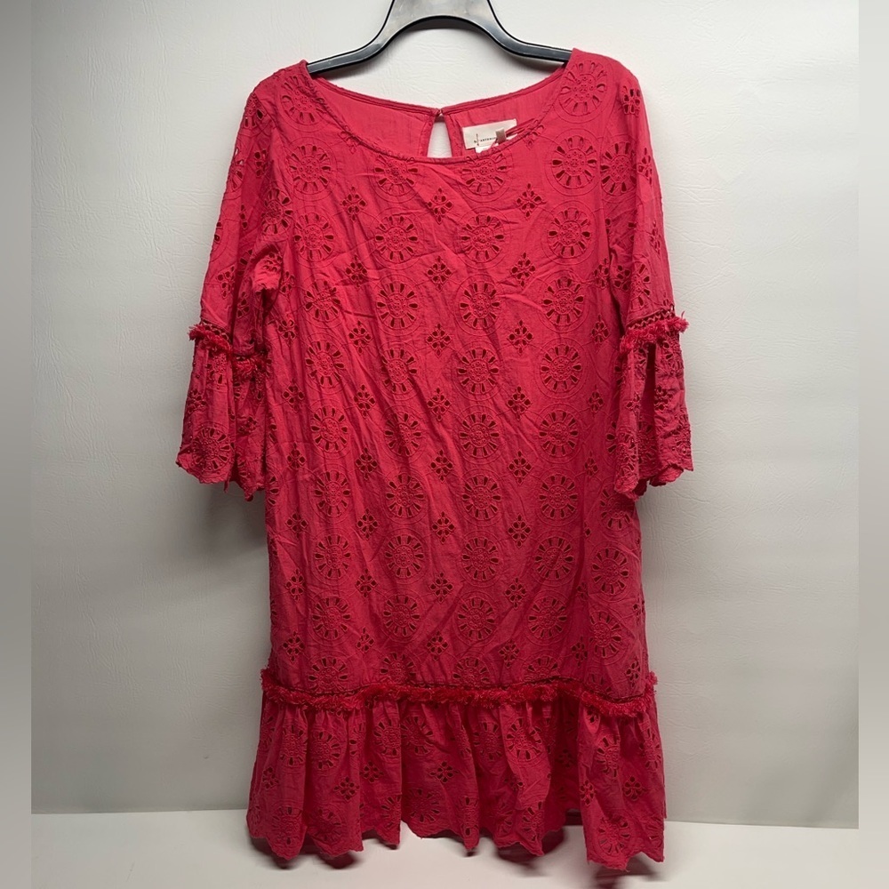 Anthropologie womens ruffle mini dress size 10